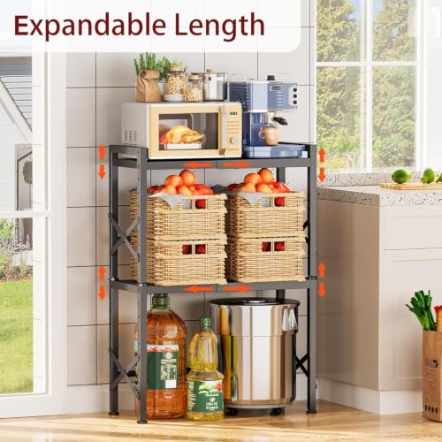 Expandable Storage Shelves, Adjustable Kitchen Storage Rack Shelf Organizer - view 2