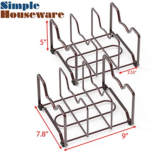 Cabinet Bakeware Organizer Rack Holder, 2 Pack, Bronze - view 2