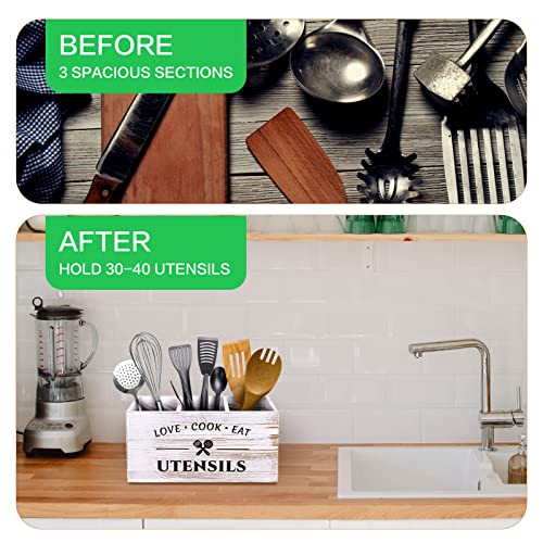 Wood Utensil Holder for Kitchen Counter - view 4