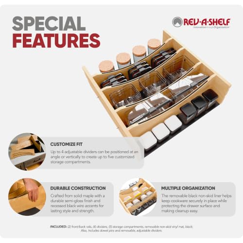 Deep Drawer Divider Insert for 21”-24” Base Cabinet Drawers - view 5
