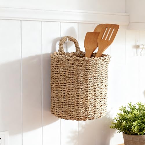 Seagrass Hanging Wall Basket For Front Door - view 2