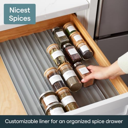 SpiceLiner Spice Rack Drawer Organizer (Universal Fit 10’ Roll),Gray - view 2