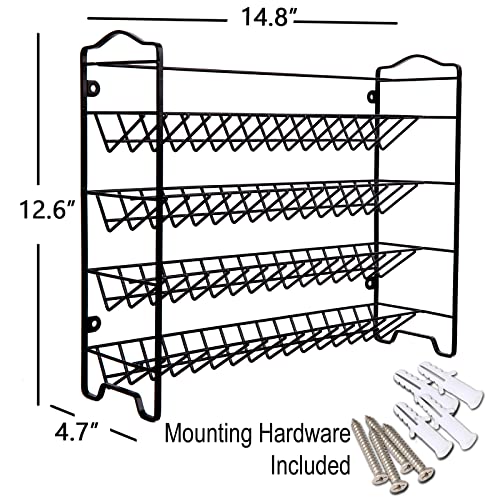 Spice Rack Organizer with 32 Glass Spice Jars and 396 Spice Labels - view 6