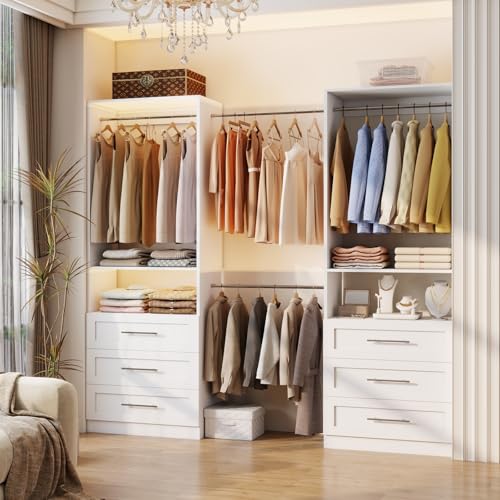 Closet System with 6 Drawers, 4-10.5FT Organizer System - view 2