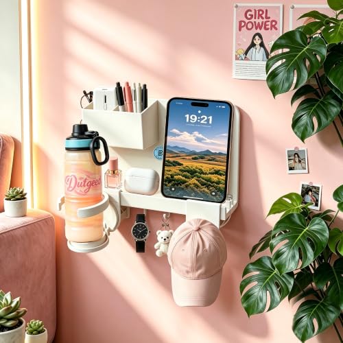 Floating Shelves for Bedside Shelf, Stick On No Drill Wall Shelf Organizer - view 4