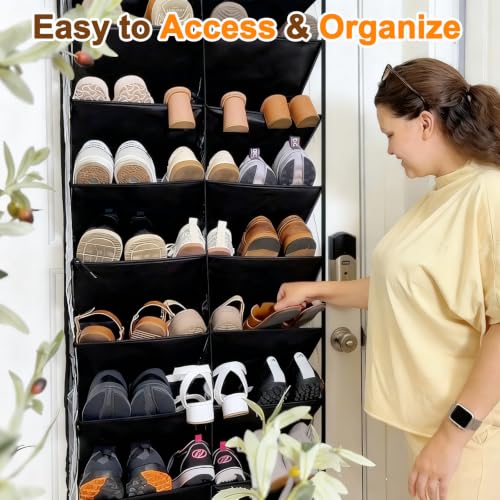 20-30 Pairs Over the Door Shoe Organizer, 10-Tier Door Shoes Rack - view 5