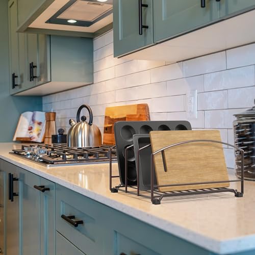 Cookware Organizer Rack for Kitchen Cabinet, 3 Slot Holder - view 4