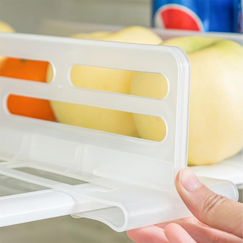 Refrigerator Divider Board 2pcs Large Multifunctional Fridge Partition Plate Household Fridge Separator Food Drawer Organizer for Kitchen Storage and Freezer Compartments - view 2