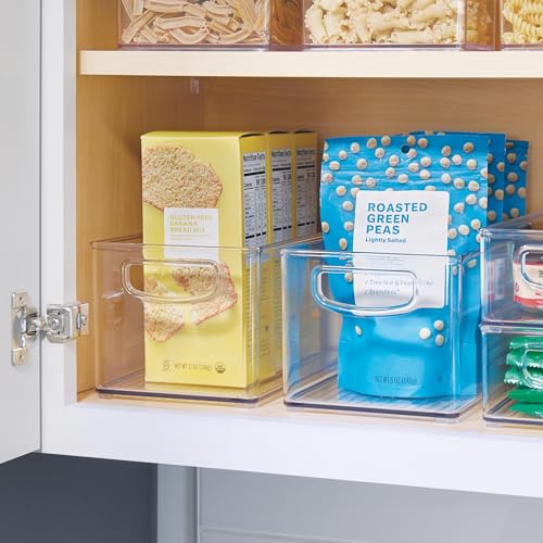 Stackable Clear Plastic Bin, 4-Pack - view 3