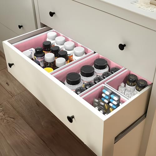 Underwear Drawer Organizer, Set of 6, Pink - view 7