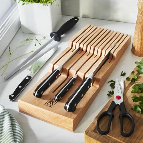12-Slot In Drawer Knife Block, Beechwood - view 2