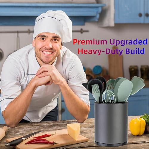 Kitchen Utensil Holder,Extra Large 360°Rotating For Countertop - view 3