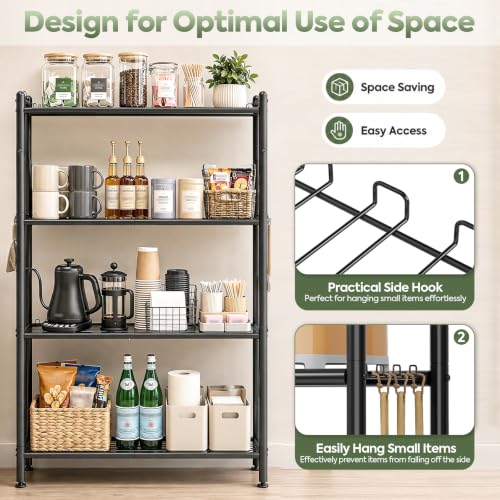 Metal Wire Storage Shelves, Kitchen Pantry Closet Storage Organizer - view 6