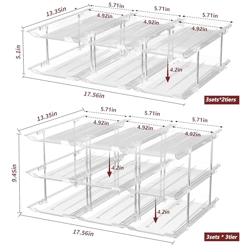 Can Organizer for Pantry, 3 Tier Rolling Can Storage Organizer Pantry - view 2