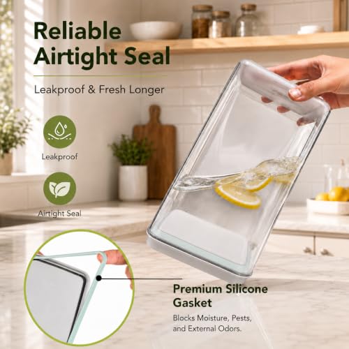 3-Piece Airtight Food Storage Containers, 4.2 & 2.8 Qt Set - view 4