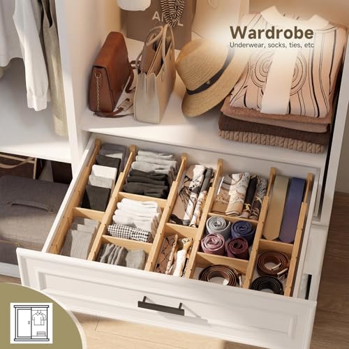 Bamboo Drawer Dividers, Expandable Kitchen Drawer Organizer - view 7