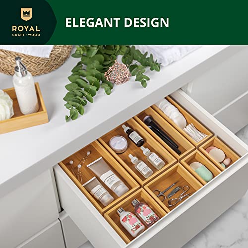 Bamboo Jewelry Organizer Box & Chests Set - Versatile Storage Solution for Makeup, Jewelry, and Bathroom Essentials (8 Boxes) - view 6