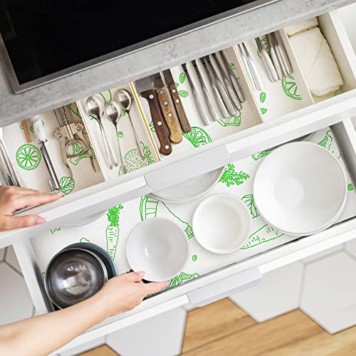 10 Pcs Refrigerator Liners Absorbent Fridge Shelf Mats, Fruit - view 4