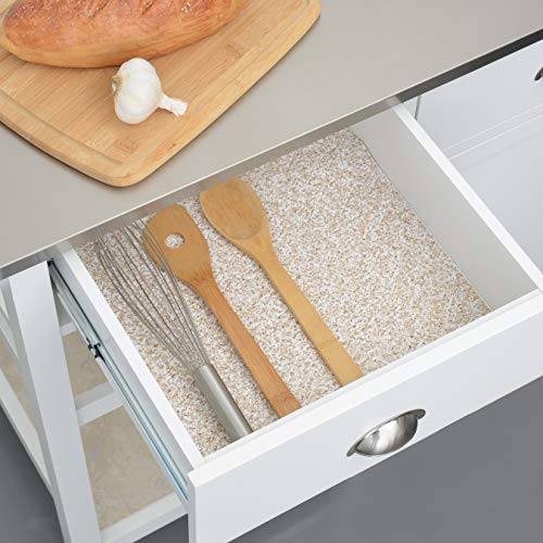 Brand Grip Prints Shelf Liner, Durable and Non-Adhesive Liners, Non-Slip Drawer and Cabinet Liner, 18" x 8', Beige Granite, Pack of 1 Roll - view 5