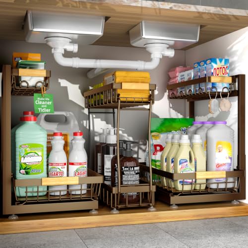 3-Pack Under Sink Organizer, 2-Tier Pull-Out Cabinet Organizer - view 8