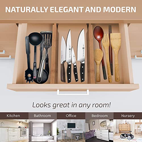 6-Pack Drawer Dividers 2.6-Inch High Dresser Drawer Organizer 16 to 22 Inch - view 2