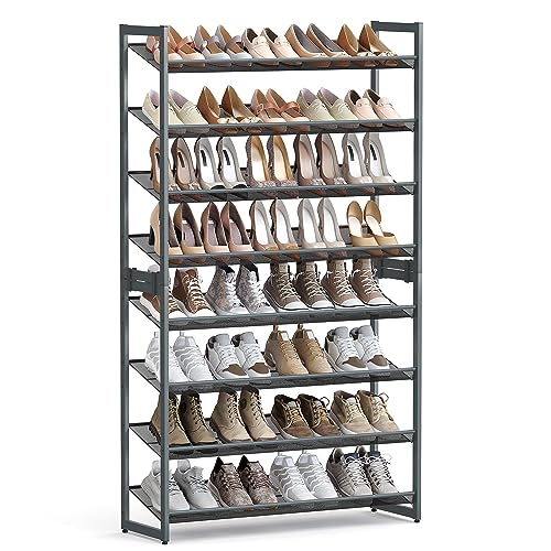 Metal Shoe Rack, 8-Tier Shoe Organizer, Holds 32-40 Pairs