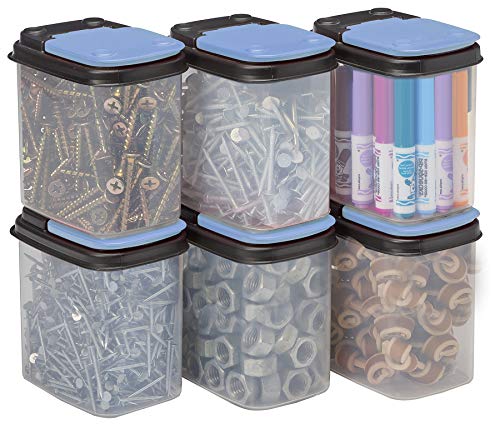 Multi-Purpose Hardware Storage Bins Bits (1 Quart - 8 Pack)