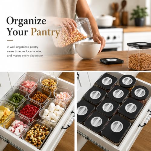 Smart Seal Airtight Food Storage Containers, 2.7L Rectangle, 3-Pack - view 6