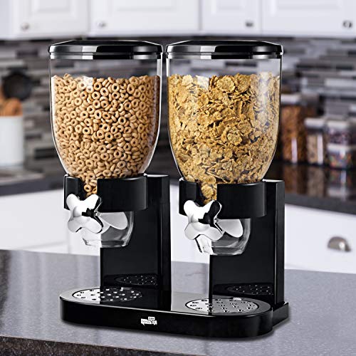 Dry Food & Cereal Dispenser, 4.4 Cups, Black/Chrome, Original Dual - view 2