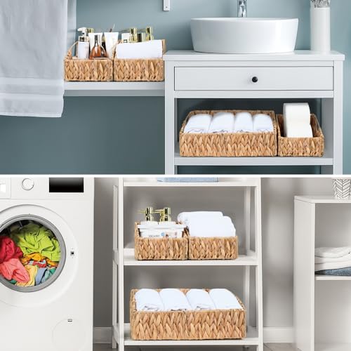 Pantry Baskets for Organizing, Wicker Basket Shelf Storage - view 7