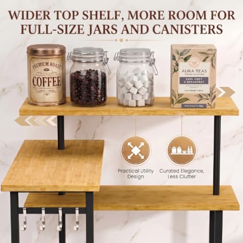 3-Tier Bamboo Corner Organizer Countertop Shelf - view 3