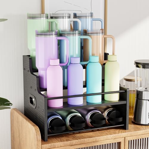 4-Tier Liquor Bottle Display Shelf,Black Modern Bottle Organizer - view 5