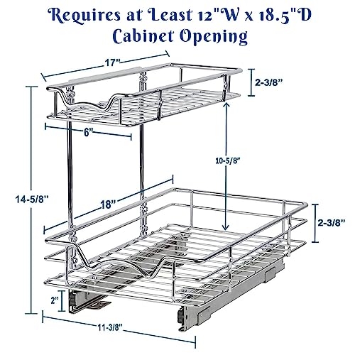 Under Sink Organizers and Storage, 11" W x 18" D x 15" H - view 3