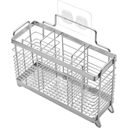 KESOL Stainless Steel Utensil Holder, Silverware Holder with 3 Compartments - view 6