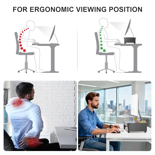 Computer Monitor Stand with Storage and Pen Holder - view 6