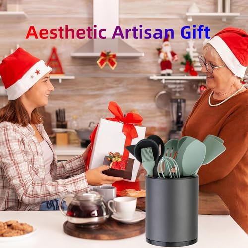 Kitchen Utensil Holder,Extra Large 360°Rotating For Countertop - view 2