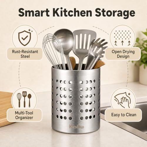 3 Pack 18/8 Stainless Steel Utensil Drying Holders for Kitchen - view 4