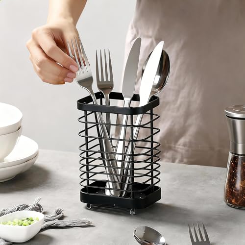 Stainless Steel Wall Mounted Utensil Holder for Kitchen Sink Drying Rack - view 5