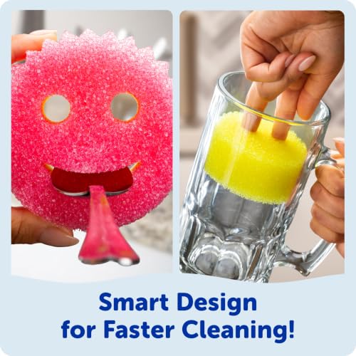Scrub Mommy Kitchen Sponge (6) + Daddy Caddy Sink Holder - view 4