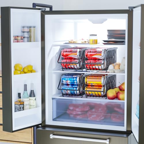 8 Pack Soda Can Organizer Dispenser For Fridge/Pantry, Cans Organizer Rack - view 6