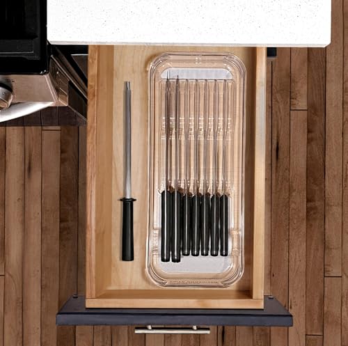 Premium In Drawer Knife Organizer, 7 Knives, Clear - view 4
