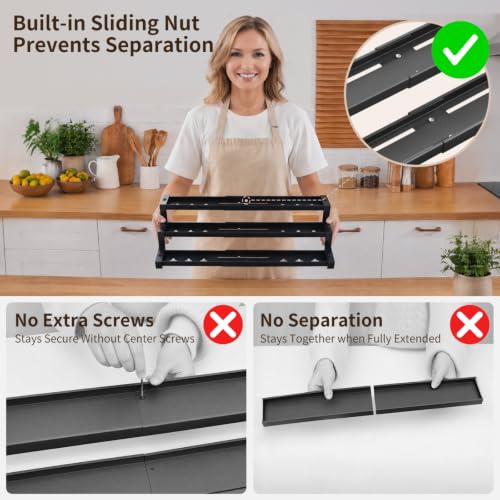 Expandable Spice Rack Organizer for Cabinet, Supports 17.6 lbs Per Tier - view 4