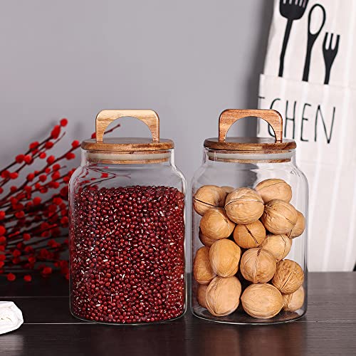 Canister Set of 2, Glass Kitchen Canisters - view 6