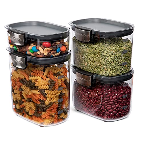 International ProKeeper+ 4-Piece Clear Plastic Modular Airtight Pantry Food/Snack Kitchen Storage Organization Container Canister Set - view 5