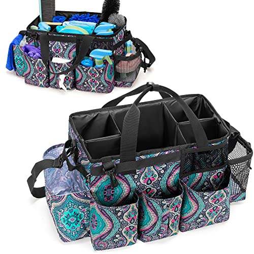 Wearable Cleaning Caddy Bag with 4 Foldable Dividers, Totem