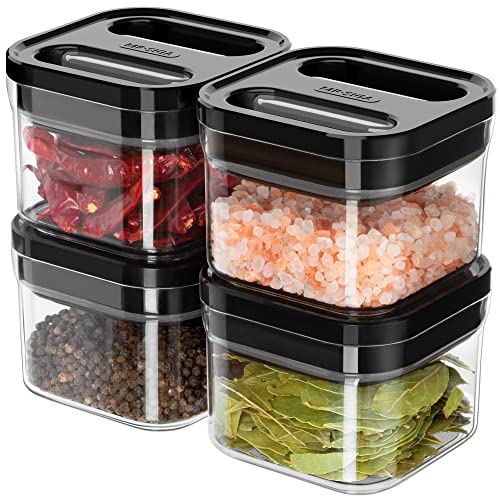 4 Pack Airtight Food Storage Container Set, BPA Free, Stackable
