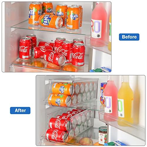 2 Pack Soda Can Organizer Dispenser for Refrigerator Fridge - view 6