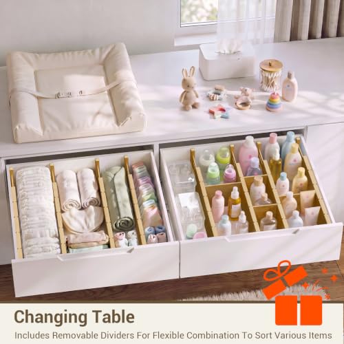Deep Drawer Dividers For Clothes,Expandable Drawer Organizer (6, Long) - view 7