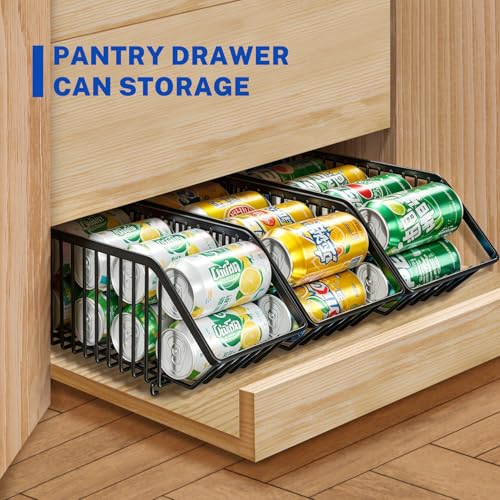 8 Pack Soda Can Organizer Dispenser For Fridge/Pantry, Cans Organizer Rack - view 2