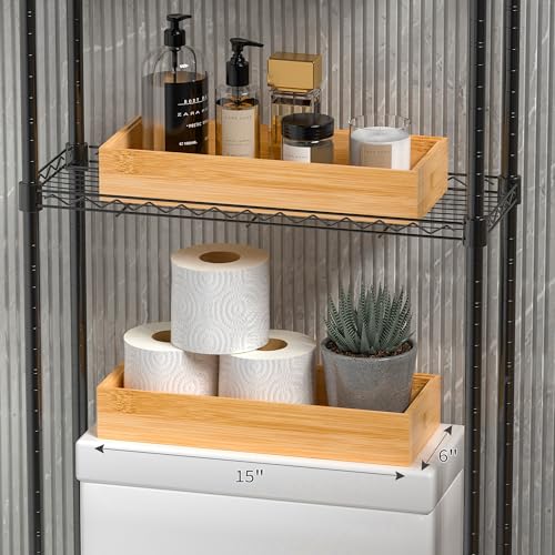 Bamboo Kitchen Drawer Organizer, Deep 2-Pack, 17" x 6" x 2.5" - view 6